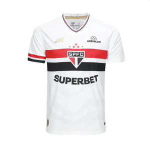 Camiseta New Balance Home SPFC 2025 Torcedor